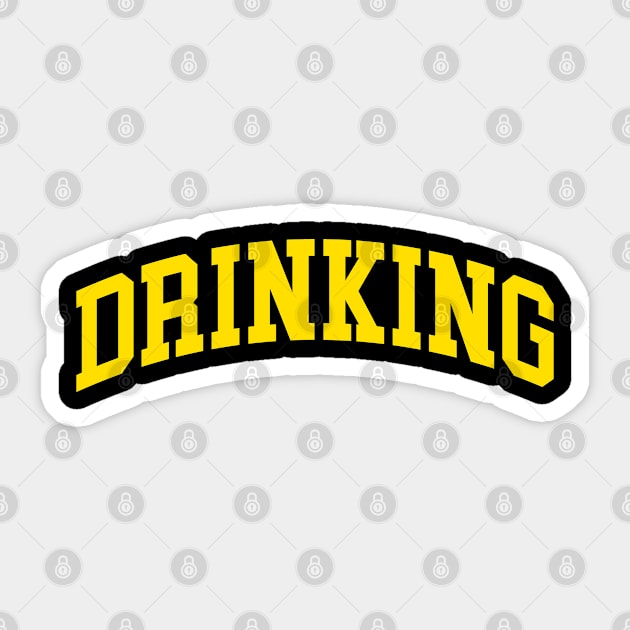 Drinking Sticker by monkeyflip